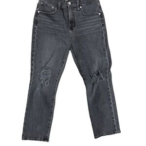 Madewell Distressed Black Jeans